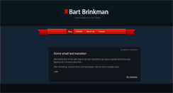 Desktop Screenshot of bartbrinkman.com