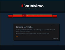Tablet Screenshot of bartbrinkman.com